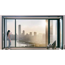 格菲利新國(guó)標(biāo)斷橋鋁門窗封陽臺(tái)別墅隔音玻璃系統(tǒng)窗帶加強(qiáng)中柱